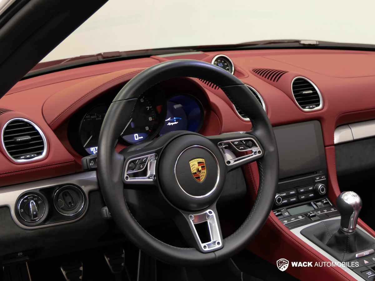 PORSCHE 718 SPYDER 4.0 L 420 CV BOITE MÉCANIQUE 