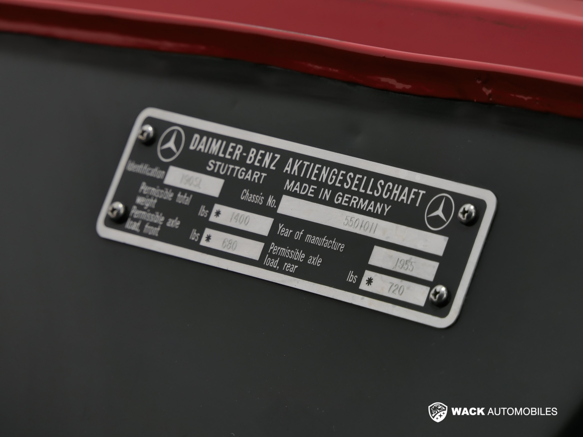 MERCEDES SL 190 SL 1955