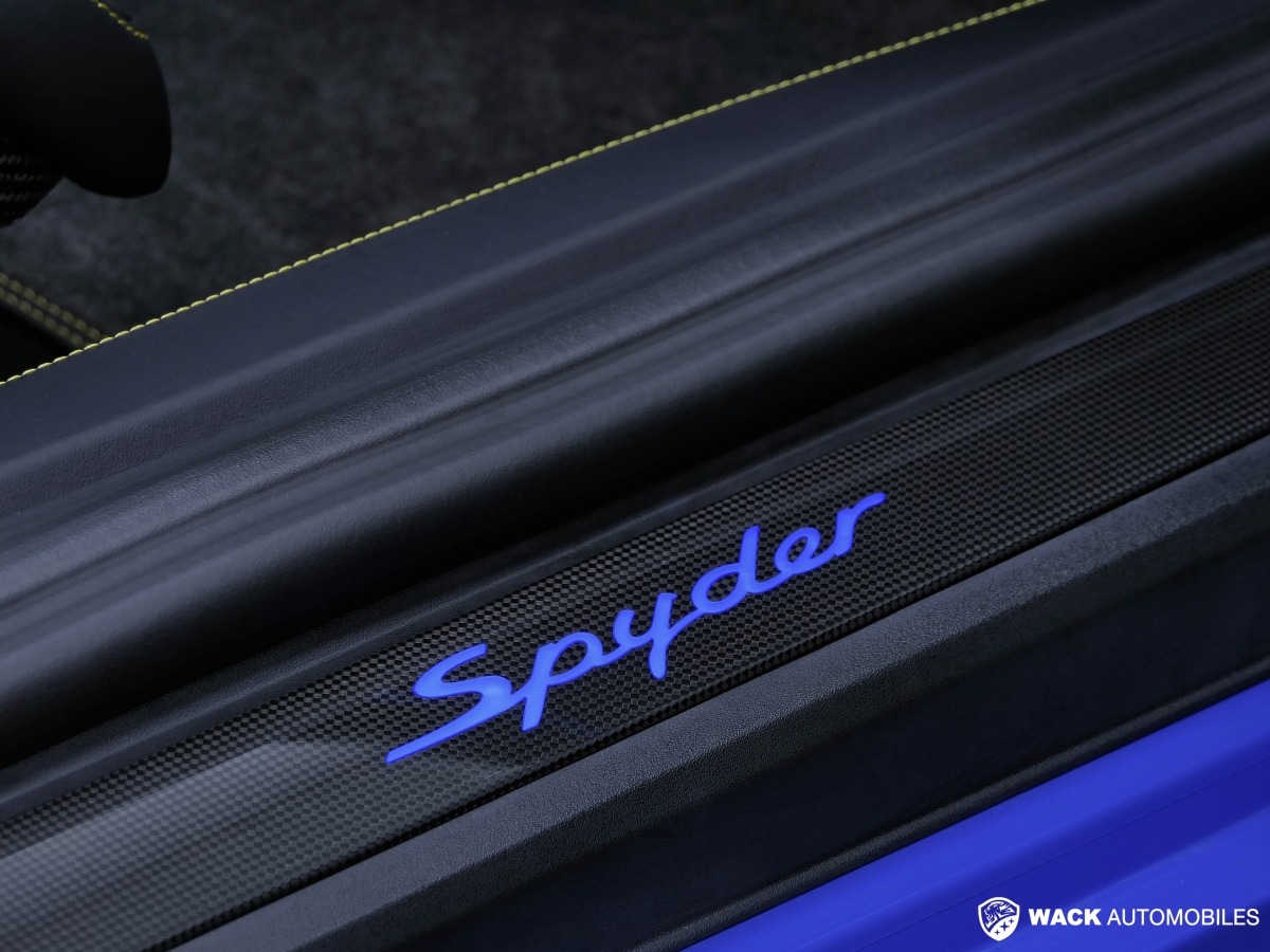 PORSCHE BOXSTER SPYDER BOXSTER 981 SPYDER 3.8L 375 CV 